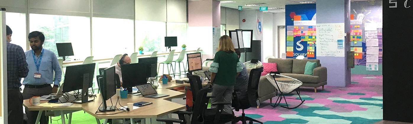 First project in Solvay Digital Studio with VISEO Asia